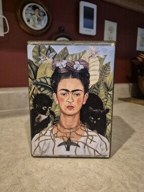 Frida Kahlo Portrait Decorative Wooden Box - One Of A Kind